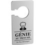 Panneau de Porte Humoristique 'Génie au Travail, Ne Pas Déranger' avec Illustration Inspirée par Einstein - Cadeau Original