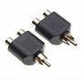 Keple Adaptateur séparateur phono RCA mâle vers 2 prises RCA