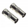 Adaptateur TV mâle vers Type F mâle - Adaptateur TV coaxial Femelle convertisseur câble coaxial connecteur RF mâle RCA Femelle d