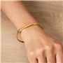 Philip Jones Bracelet jonc plaqué Or créé avec des Cristaux Zircondia®