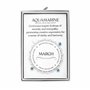 Philip Jones Bracelet extensible à breloques avec pierre de naissance du mois de mars (aigue-marine) avec boîte cadeau