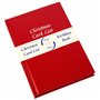 Carnet d'adresses avec couverture rouge pour liste de cartes de Noël et anniversaires
