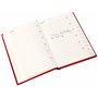 Carnet d'adresses avec couverture rouge pour liste de cartes de Noël et anniversaires