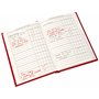 Carnet d'adresses avec couverture rouge pour liste de cartes de Noël et anniversaires