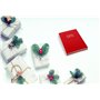 Carnet d'adresses avec couverture rouge pour liste de cartes de Noël et anniversaires