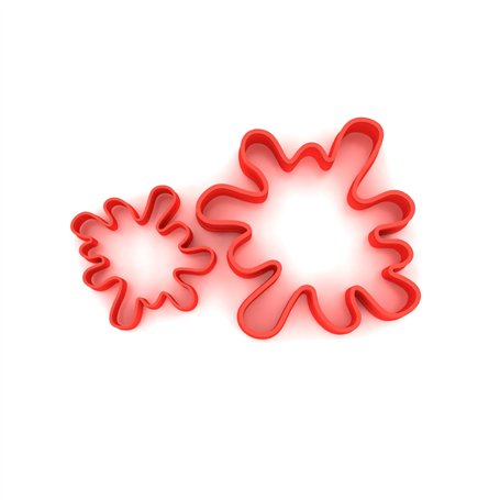 Custom Cutters Emporte-pièces en forme d'éclats de peinture | Mini / petit emporte-pièce en plastique pour pâtisserie