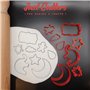 Custom Cutters Emporte-pièces en forme d'éclats de peinture | Mini / petit emporte-pièce en plastique pour pâtisserie, fondant, 