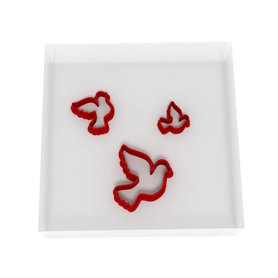 Custom Cutters Lot de 3 emporte-pièces en forme de colombe (1