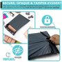 Triplast Lot de 100 sacs postaux gris (4 tailles, 25 de chaque) | Sacs postaux en plastique auto-scellables pour envoi de vêteme