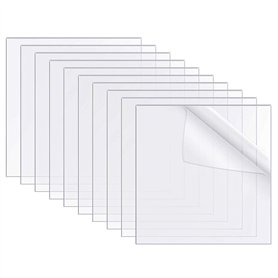 SUNSK Feuille Acrylique Transparent Panneau Acrylique 100 x 100 mm Feuilles de Plexiglas pour Remplacement de la Vitre du Cadre