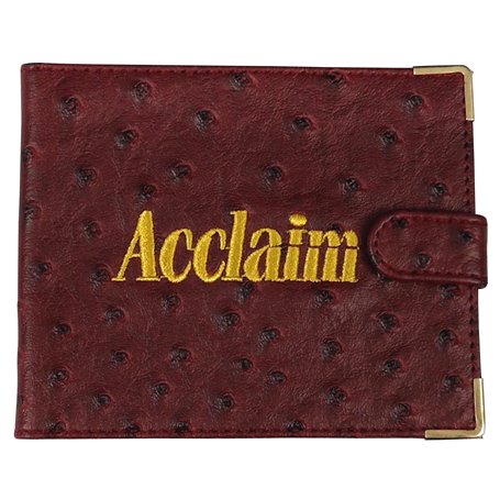 Acclaim Porte-cartes de score pliable en cuir synthétique avec fermeture à bouton-pression 12