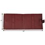 Acclaim Porte-cartes de score pliable en cuir synthétique avec fermeture à bouton-pression 12,5 cm x 10 cm (bordeaux)