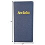 Acclaim Support rigide pour cartes de score de bowling avec clip à ressort et boucle pour stylo - 23 cm x 11 cm - Noir