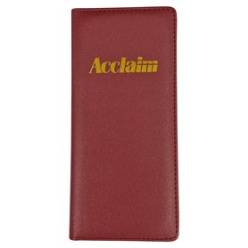 Acclaim Support rigide pour cartes de score de bowling - Légèrement rembourré - Couleur unie - Finition métallique - 23 cm x 11