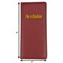 Acclaim Support rigide pour cartes de score de bowling - Légèrement rembourré - Couleur unie - Finition métallique - 23 cm x 11 