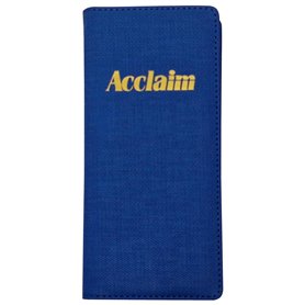 Acclaim Support rigide pour cartes de score de bowling légèrement rembourré couleur unie finition chevron 23 cm x 11 cm avec cli