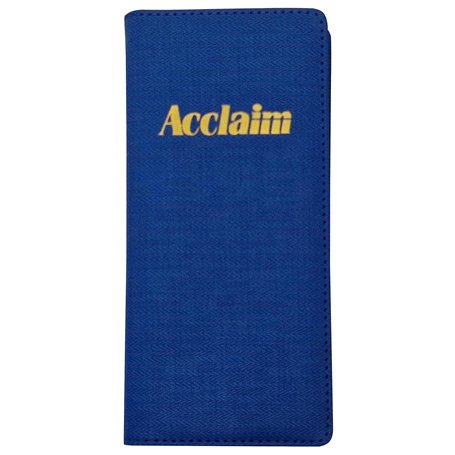 Acclaim Support rigide pour cartes de score de bowling légèrement rembourré couleur unie finition chevron 23 cm x 11 cm avec cli