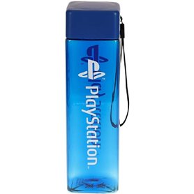 PlayStation Square Bouteille d'eau de voyage en plastique avec dragonne | Cadeaux 500 ml