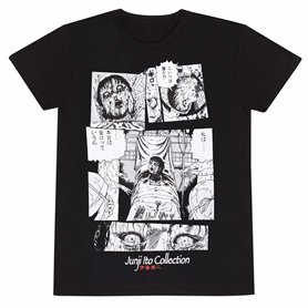Junji T Shirt à Manches Courtes Ito Surgery Noir Unisexe