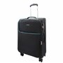 Divergent Retail DR499 Valise souple légère à quatre roues Noir