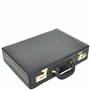 Divergent Retail DR657 Mallette en cuir extensible avec serrure à combinaison pour homme Noir, Noir , Medium