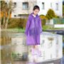 Cozlly Imperméable Enfant, Poncho de Pluie Enfant avec Capuchon, Manteau de Pluie Léger en EVA, Poncho Pluie Manche Longue pour 