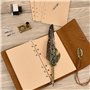 volumoon Stylo Dip à Plume Set, Stylo de Calligraphie Vintage, Ensemble de Plume d'Oie Calligraphie avec Dip Pen, 8 Pointes Rech