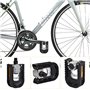 Pédales de Vélo avec Réflecteurs et Antirouille, Pédales de Vélo en Alliage d'Aluminium, Pédales Vélo BMX, 9/16 inches Pédales V