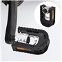Pédales de Vélo avec Réflecteurs et Antirouille, Pédales de Vélo en Alliage d'Aluminium, Pédales Vélo BMX, 9/16 inches Pédales V