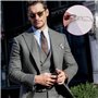 volumoon Mouchoirs Tissus Homme, 10 Pièces Mouchoirs en Tissu Classiques 38x38cm, 100% Coton Homme Mouchoir Carré, Doux Coton En