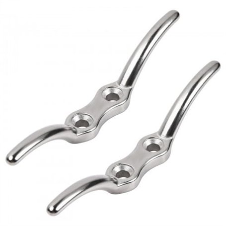 volumoon 113mm 2PCS Taquet Bateau Argenté