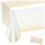 Volumoon 2PCS Nappes à Pois en Or