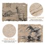 Granvoo Lot de 50 Feuilles de Papier de Mûrier 30 x 40 cm, Texture Fibre Naturelle, Papier de Calligraphie Chinoise, Artisanat F
