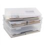 Granvoo Lot de 4 boîtes d'archives portables
