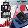 Granvoo Trousse de Toilette Femme à Suspendre de Voyage, Pliable Cosmétique Sac Organisateur Grande Capacité Imperméable Trousse