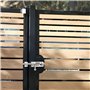 Litinliv Verrou Loquet en Acier Inoxydable, 16CM Loquet Coulissant avec Vis, Verrou Loquet Porte, Verrou Porte Coulissante, Boul