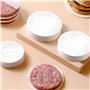 Dokeno 200 Feuilles de Papier Sulfurisé Ronde, Feuille Papier Hamburger Ronde de 20cm, Papier Antiadhésif pour Presse à Hamburge