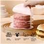 Dokeno 200 Feuilles de Papier Sulfurisé Ronde, Feuille Papier Hamburger Ronde de 20cm, Papier Antiadhésif pour Presse à Hamburge