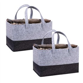 volumoon 2PCS Sac à Bûches en Feutre