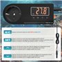 GlowUp Thermostat Terrarium 220V Prise Thermostat EU Plug Prise Thermostat avec sonde Prise de contrôle de température pour Serr