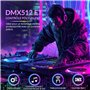BrightWish Jeux de Lumière DJ Professionnel RGB avec Effets Stroboscopiques et Laser, Télécommande IR, Éclairage de Scène pour S