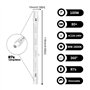DoRight 100W R7s Ampoule Halogène 118mm Dimmable Blanc Chaud 2800K J118 Projecteur AC 220-240V Halogène Linéaire 1500lm Angle de