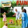 KreativeKraft Jeu de Lancer de Sac avec Table en Bois Jeu Cornhole Intérieur Extérieur Enfant Adulte et Famille Jardin Fêtes Cam