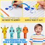 Pokémon Set de 4 Stylos Effaçables Pikachu Fournitures Scolaires Kawaii Cute Kit Papeterie Kawaii Stylo bille à Encre bleue Cade
