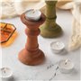 Aroma Naturals London Lot de 50 bougies chauffe-plat non parfumées | Durée de combustion lente de 4 heures | Taille standard 3,8