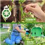 Crystals Ensemble d'outils de jardin – Ensemble d'outils de jardinage à main de 11 pièces avec sac de rangement – Cadeaux de jar