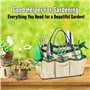 Crystals Ensemble d'outils de jardin – Ensemble d'outils de jardinage à main de 11 pièces avec sac de rangement – Cadeaux de jar