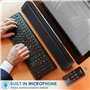Yangers Barre de Son Bluetooth 5.0 sans Fil pour TV avec télécommande véritable Haut-Parleur Rechargeable USB 20W Microphone int