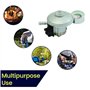 Dapetz ® Détendeur de gaz butane à clipser avec jauge 30 mbar compatible avec Calor Flogas 21 mm caravane camping-car pour boute