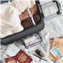 Flight Knight Ensemble De 2 Valises Rigides Legeres en ABS 4 Roues 45x36x20 cm + 56x45x25 cm EasyJet Taille Max pour Le Dessus E